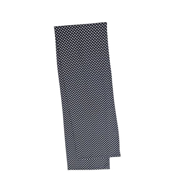 Navy & White Mini Floral Polyester Pleated Skirt with Matching Scarf or Sash - Picture 2 of 8